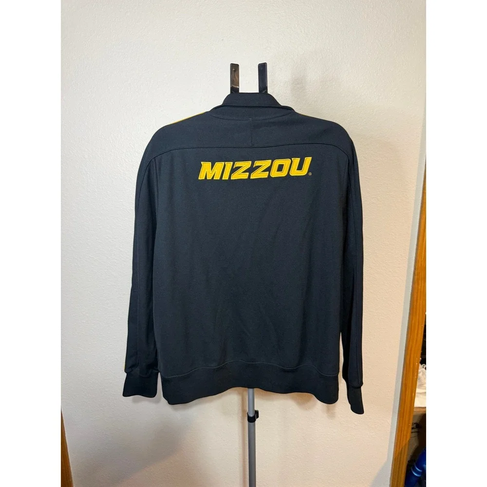Nike Missouri Tigers Mizzou Track Jacket Mens XL Black Gold Full Zip NCAA Sport